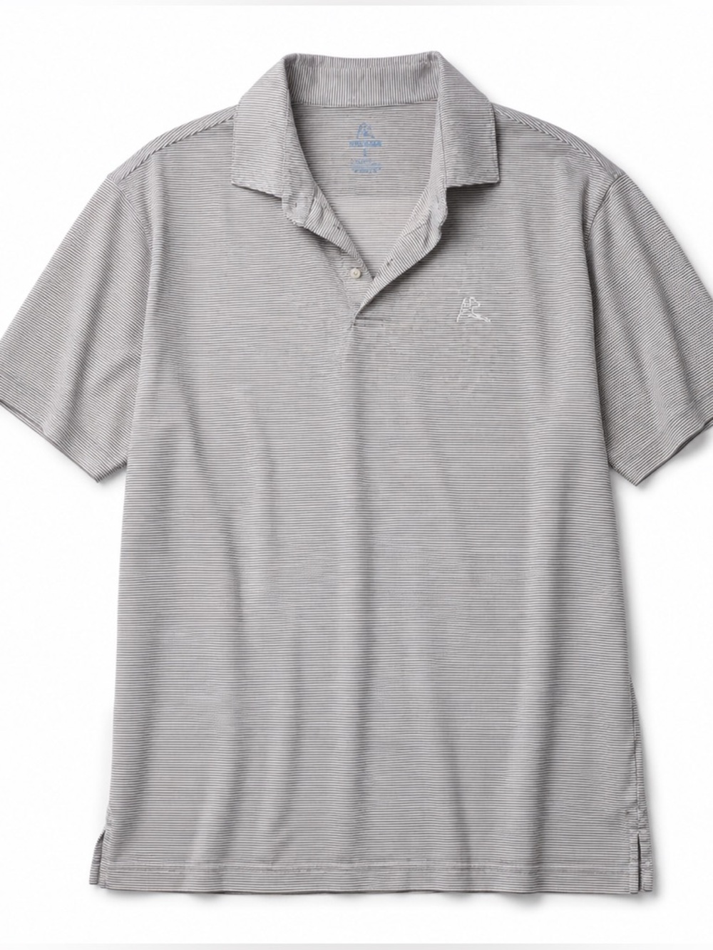 Rhoback Grey Short Sleeve Polo Shirt Mens Large